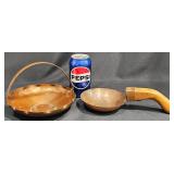 Vintage Hammered Zabaglione Sugar Panï¿½& Basket