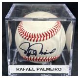 Rafael Palmeiro Signedï¿½Baseball w Display