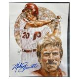 Mike Schmidt Signed 8x10 Lithograph w COA
