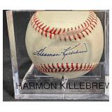 Harmon Killebrew Signed Baseball w Display