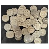 50 Kennedy Half Dollar Coins - 80s & 90s