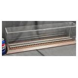 25" Model Train Display Case w Track Base