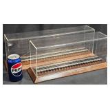 2 Model Train Display Cases w Track Bases