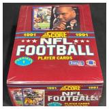 Sealed Box 1991 Score NFL Football Player Cards