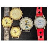 5 Vintage Watches - Mickey & Easy Learner