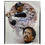 Reggie Jackson Signed 8x10 Lithograph w COA
