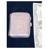 1924 Sterling Silver Cigarette Case w Monogram