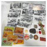 Vntg Firefighting Fire Dept Memorabilia, Ephemera