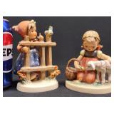 2 Vintage Goebel Hummel Figurines - Favorite Pet +