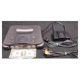 Nintendo 64 Game Console w Power & AV Cables