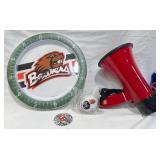 OSU Beavers Fan Lot w Clock & Megaphone +