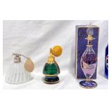 Collection Art Glass Perfume Bottles w Atomizers