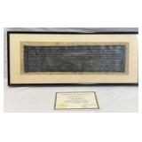 17th-18th Century Tibetan Sutra Page w COA