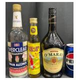 3 Alcohol Spirits Everclear, Gusano Rojo, Oï¿½Maraï¿½s