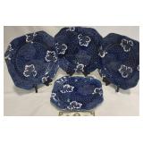 Vntg Johnson Bros Dinner Plates w Floral Design
