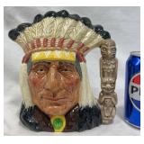 Large North American Indian Royal Doulton Jug