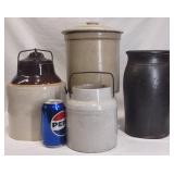 4 Assorted Stoneware Jugs & Crocks