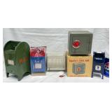 Mini Mailbox Banks, Coin Sorter & Mini Safe
