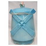 Vintage 1961 McCoy Ceramic Windmill Cookie Jar