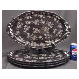 4-Pc Temp-tations Floral Lace Platter Set