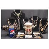Fashion Jewelry Lot - Necklaces, Earrings, Rings+