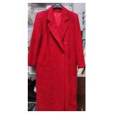 Vntg Fleurette Silhouette Camel Hair Coat Sz 16