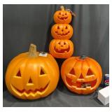 3 NOS Hyde & Eek! Lit Pumpkin Jack-o