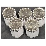 5 Rolls Unc 2024D Kennedy Half Dollar Coins