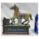 Cast Iron Trick Pony Mechanical Bank