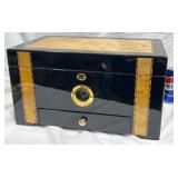 Wooden Cuban Humidor w Hygrometer & Drawer