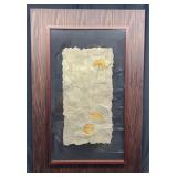 Framed Abstract Mixed-Media Artwork