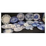 Vintage & Antique Blue White Transferware Dishes