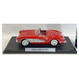 1958 Corvette Diecast Model Car w Base