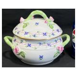 Herend Blue Garland Covered Dish
