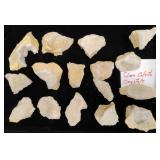 15 Clear Calcite Crystals on Matrix Specimens