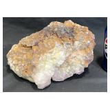 Natural Quartz Crystal Cluster w Iron Deposits