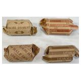 4 Rolls of Kennedy Half Dollar Coins 1980