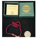 Rakhi Bracelet w Silver & Rudraksh Beads