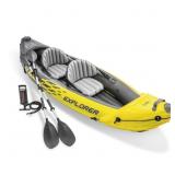 New Intex Explorer K2 Inflatable Kayak Set