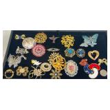 Vintage Fashion Pins & Brooches Collection