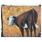 Original Cow Painting by Blue Bond
