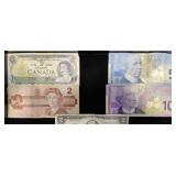 Canadian Paper Currency Bills