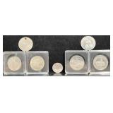 6 Canadian Tokens & Commemorative Coins