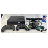 Xbox 360 S Console, Kinect Sensor Bar, Controllers
