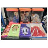 7 Assorted Barbie Dolls - Midnight Moon Princess+