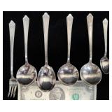 6 Pcs Vntg Holmes & Edwards Silverplate Flatware
