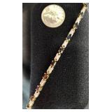 Sterling Silver & Sapphire Bracelet