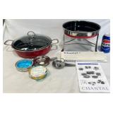 Chantal Red Enamel-on-Steel Cookware Pieces