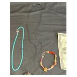 Native American Jewelry w Fetish & Turquoise