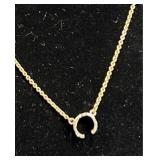 Necklace w Horseshoe Pendant